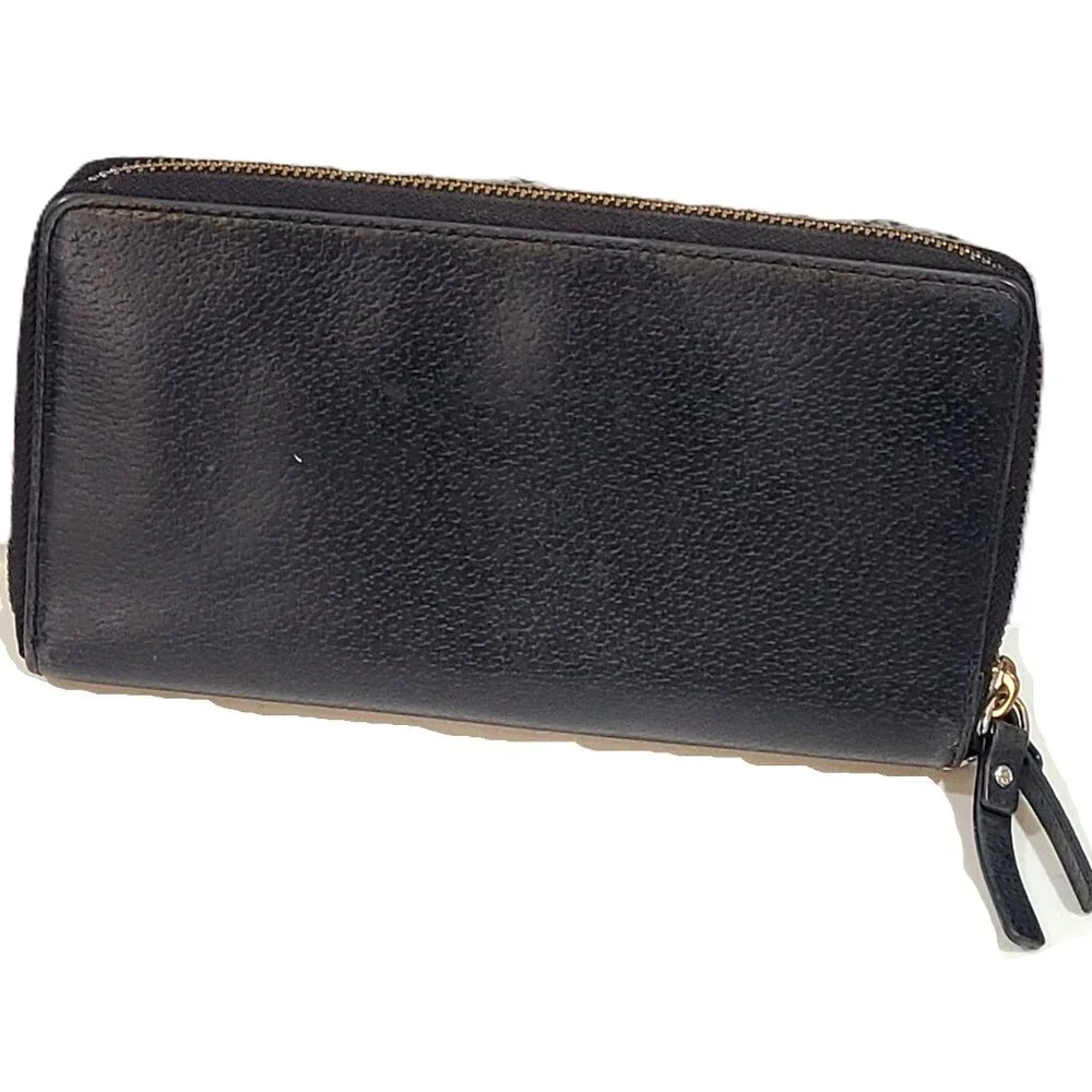 Kate Spade Wallet Zip Around Credit Card Slot Purse Zipper Leather - Picture 2 of 12